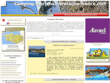 Tablet Screenshot of camping-morbihan-bretagne-france.com